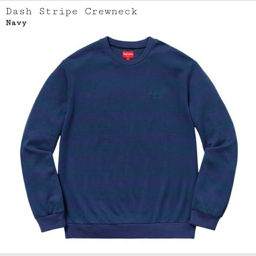Supreme Dash Stripe Crewneck